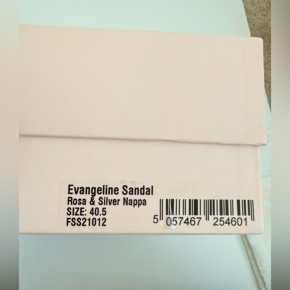 Sophia Webster Pink Silver Leather Evangeline Mid Heel butterfly sandals EU 40.5 - Picture 11 of 11